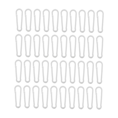 HAWILLOSCH 130 Stück Teiliges DIY Kunststoff Gourd Shaped Maskenband Haken Verstellbare Aufhängehaken mit Sicherem Verschluss Vielseitig für Bastelprojekte und Maskenhalterungen von HAWILLOSCH