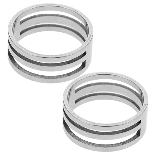 HAWILLOSCH 2 Stück Edelstahl Sprungring Öffner Innendurchmesser Ringöffner Werkzeug mit Rillen für Schmuckherstellung Reparatur DIY Bastelprojekte von HAWILLOSCH