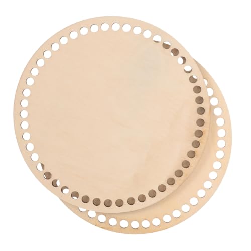 HAWILLOSCH 2 Stück Holz Taschenboden Shaper DIY Häkeln Basis Robuste Holzunterlage für Handgefertigte Umhängetasche und Schultertasche Zubehör von HAWILLOSCH