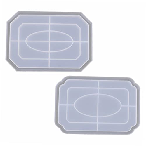 HAWILLOSCH 2 Stück Pflaumenblüten Sternanis Tablettform Untersetzerform Achteckige Tablettform Harzform Silikonform Obsttellerform Aufbewahrungstablett Gussform Snacktablettform von HAWILLOSCH