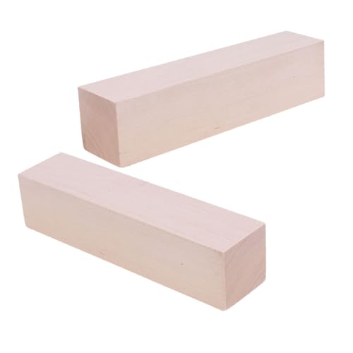 HAWILLOSCH 2 Stück Teiliges Lindenholz Schnitzblock Weiches Holz für DIY Projekte Holzklötze Basteln Unbehandelt für Anfänger und Erwachsene HAWILLOSCH 2 Stück Teiliges Lindenholz Schnitzblock Weiches Holz für DIY Projekte Holzklötze Basteln Unbehandelt für Anfänger und Erwachsene von HAWILLOSCH