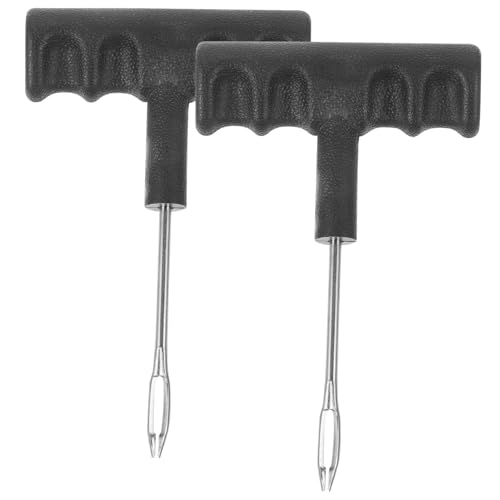 HAWILLOSCH 2 Stück Teiliges Reifenreparaturset Metall Reifenstecker Werkzeug für Autoreifen Pannen Reparatur Leicht und Tragbar Vielseitig Kompatibel mit Verschiedenen Reifentypen Langlebig von HAWILLOSCH
