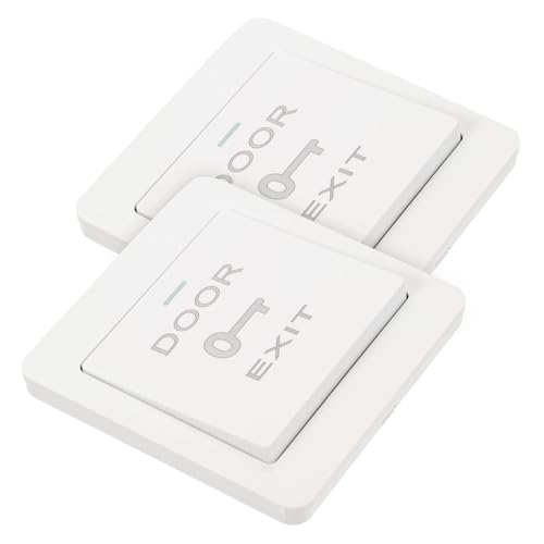 HAWILLOSCH 2 Stück Teiliges Türzugangskontrollsystem Wall Plate mit Automatischem Rückstellknopf Langlebige Türklingel wandplatte Einfache Montage Geeignet für Türöffner und von HAWILLOSCH