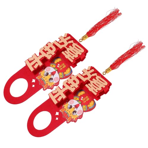 HAWILLOSCH 2 Stück Türknauf Ornament Jahr des Drachen für Chinesisches Neujahr Dekoration für Türen Frühlingsfest Langlebig für Festliche Anlässe HAWILLOSCH 2 Stück Türknauf Ornament Jahr des Drachen für Chinesisches Neujahr Dekoration für Türen Frühlingsfest Langlebig für Festliche Anlässe von HAWILLOSCH