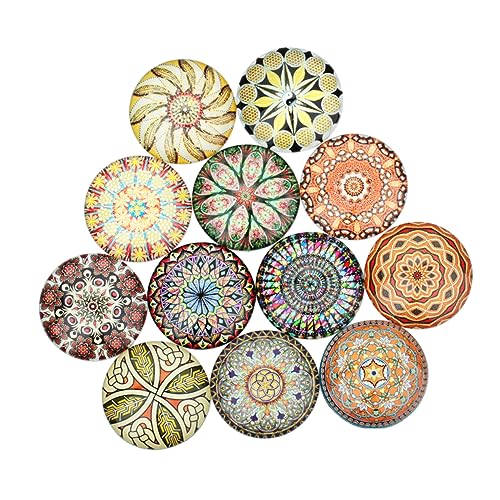 HAWILLOSCH 20 Stück Edelstein-Patch Handwerkliches Wohnung Edelsteine ​​zum Basteln Bastelperlen Edelstein-Aufkleber Glas-Patch-Aufkleber Glasfleck Glas Aufkleber Kühlschrankaufkleber von HAWILLOSCH