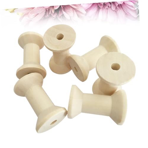 HAWILLOSCH 20 Stück Holzspulen Natürliche Langlebige Fadenwickler für Garn Bänder Draht zum Organisieren und Basteln Handliche Mini Holzrollen für Näh und DIY Projekte HAWILLOSCH 20 Stück Holzspulen Natürliche Langlebige Fadenwickler für Garn Bänder Draht zum Organisieren und Basteln Handliche Mini Holzrollen für Näh und DIY Projekte von HAWILLOSCH
