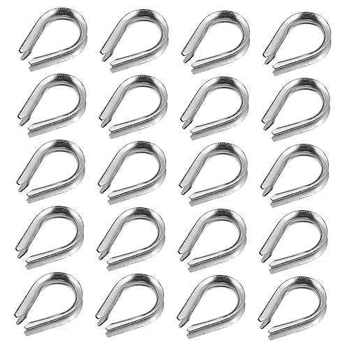 HAWILLOSCH 20Stücke Kabel Heavy Duty Drahtseil Schlaufe Hochleistungs Rigging für Drahtseilbefestigungen Einfach zu Verwenden Robust HAWILLOSCH 20Stücke Kabel Heavy Duty Drahtseil Schlaufe Hochleistungs Rigging für Drahtseilbefestigungen Einfach zu Verwenden Robust von HAWILLOSCH