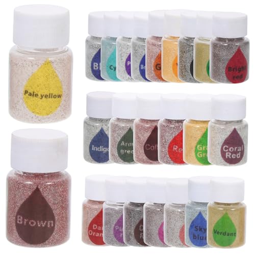 HAWILLOSCH 24 Stück Pulver-Set mit Krawatten Bindfärben Erwachsene Batikset für Mehrfarbiges Tie-Dye-Pigment-Kit Färberei Blau Pulver-Krawattenfarbe Tie-Dye-Pigment-Set Farbpulver von HAWILLOSCH
