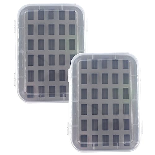 HAWILLOSCH Garnaufbewahrungshalter Aus Kunststoff 2er-Pack Spulenkapsel Mit Fenster Nähkasten Für Stickgarn-Organizer HAWILLOSCH Garnaufbewahrungshalter Aus Kunststoff 2er-Pack Spulenkapsel Mit Fenster Nähkasten Für Stickgarn-Organizer von HAWILLOSCH