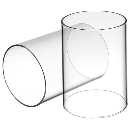 HAWILLOSCH 2stücke Klarer Glas Kerzenhalter Zylinderform Winddichtes Design Für Romantische Tischdekoration Für Zuhause Und Besondere Anlässe HAWILLOSCH 2stücke Klarer Glas Kerzenhalter Zylinderform Winddichtes Design Für Romantische Tischdekoration Für Zuhause Und Besondere Anlässe von HAWILLOSCH