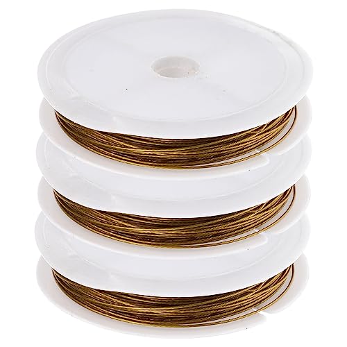 HAWILLOSCH 3 Rollen Multifunktionale Schmuckdraht Gold für DIY Bastelprojekte für Bead Armbänder und Schmuckherstellung HAWILLOSCH 3 Rollen Multifunktionale Schmuckdraht Gold für DIY Bastelprojekte für Bead Armbänder und Schmuckherstellung von HAWILLOSCH