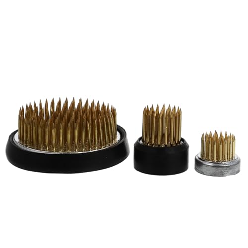 HAWILLOSCH 3 STÜCKE Teiliges Blumensteckigel mit Gummihülle Runde Blumenhalter Basis für DIY Blumenarrangements Praktische Nadelbasis für Stabile Floristik Dekoration Langlebig und Sicher von HAWILLOSCH