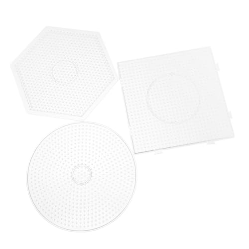 HAWILLOSCH 3 Stück Teiliges Set Bügelperlen Vorlagen Kunststoff DIY Bastelwerkzeug für Fördert Kreativität und Geschicklichkeit Quadratischer Runder und Sechseckiger Platte HAWILLOSCH 3 Stück Teiliges Set Bügelperlen Vorlagen Kunststoff DIY Bastelwerkzeug für Fördert Kreativität und Geschicklichkeit Quadratischer Runder und Sechseckiger Platte von HAWILLOSCH