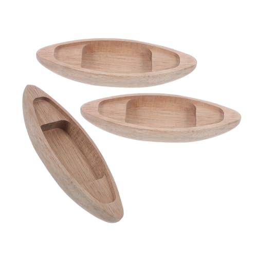 HAWILLOSCH 3-teiliges Unvollendetes Kanu-Modell Aus Holz: Mini-nautikboot-bastelarbeit Für DIY-projekte, Mikro-landschaftsdekoration – Miniatur-holzkanu Für Puppenhaus HAWILLOSCH 3-teiliges Unvollendetes Kanu-Modell Aus Holz: Mini-nautikboot-bastelarbeit Für DIY-projekte, Mikro-landschaftsdekoration – Miniatur-holzkanu Für Puppenhaus von HAWILLOSCH