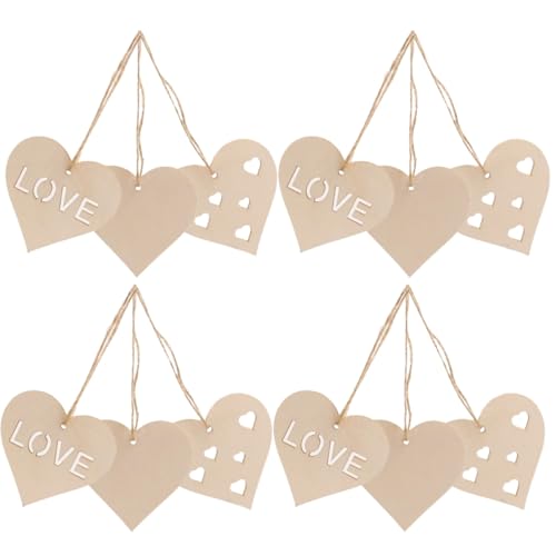 HAWILLOSCH 30 Stück Teiliges Holzherzen Bastelrohlinge zum Bemalen Holzanhänger Dekoherzen Naturbelassen für Hochzeit Valentinstag DIY Geschenkverzierung und Wohnaccessoires HAWILLOSCH 30 Stück Teiliges Holzherzen Bastelrohlinge zum Bemalen Holzanhänger Dekoherzen Naturbelassen für Hochzeit Valentinstag DIY Geschenkverzierung und Wohnaccessoires von HAWILLOSCH
