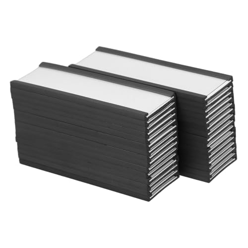 HAWILLOSCH Regaletikettenhalter-Clips 30 Stück Metalletiketten-Clips Für Magnetische Werkzeugkästen Schränke Selbstklebende Etikettenhalter von HAWILLOSCH