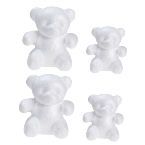 HAWILLOSCH 4 Stück Bärenmodell aus Schaumstoff Hochzeitsdekor Form Kunstware Blumendekor liefert DIY - Modellierungen Schaum Schimmel Ornament Blumenschmuck Modellieren Schaummodell Weiß HAWILLOSCH 4 Stück Bärenmodell aus Schaumstoff Hochzeitsdekor Form Kunstware Blumendekor liefert DIY - Modellierungen Schaum Schimmel Ornament Blumenschmuck Modellieren Schaummodell Weiß von HAWILLOSCH