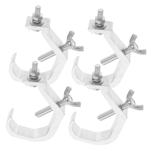 HAWILLOSCH 4 Stück Bühnenlicht Klemmen Licht Haken für Bühnenbeleuchtung Dj Setups Bars Veranstaltungen Hohe Tragfähigkeit Einfache Installation Sichere Halterung HAWILLOSCH 4 Stück Bühnenlicht Klemmen Licht Haken für Bühnenbeleuchtung Dj Setups Bars Veranstaltungen Hohe Tragfähigkeit Einfache Installation Sichere Halterung von HAWILLOSCH