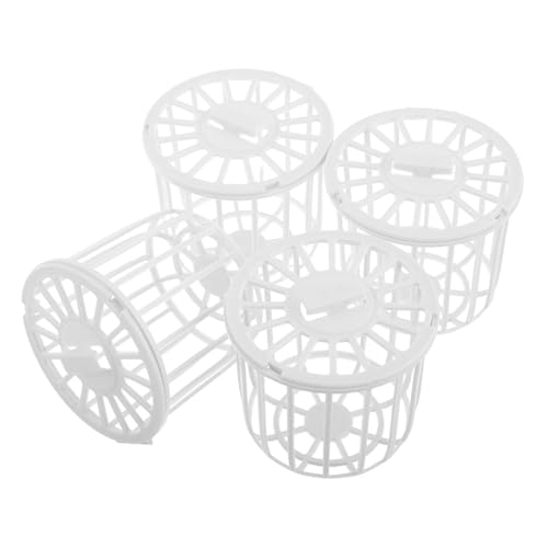 HAWILLOSCH 4 Stück Teiliges Kunststoff Vogelnest Brutnest für Kanarienvögel und Kleine Vögel Langlebiger Vogelkäfig Zubehörkorb zur Aufbewahrung von Nistmaterial und Vogelzucht Vielseitig von HAWILLOSCH