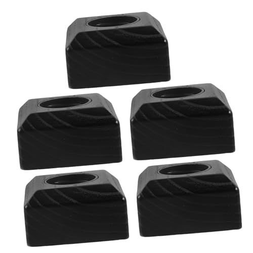 HAWILLOSCH 5 Stck. Aromatherapie-Flaschenverschluss aus Holz geldschrank beemysafe handwerkskunst glasflasche secruity aromaöle Ersatz Deckel Diffusoren für ätherische Öle großer Black von HAWILLOSCH