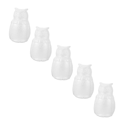 HAWILLOSCH 5 Stücke DIY Schaum Eule Form Ornamente Unfertige Tierform Kunst Handwerk Kind Spielzeug von HAWILLOSCH