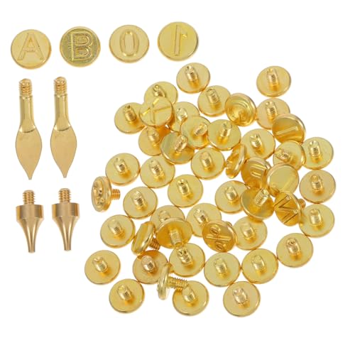 HAWILLOSCH 56 Stück Teiliges Brennkolben Set mit Gravier Spitzen Holzbrandmalerei Zahlen und Buchstabenköpfen Langlebig für DIY Gravur Holz und Karten HAWILLOSCH 56 Stück Teiliges Brennkolben Set mit Gravier Spitzen Holzbrandmalerei Zahlen und Buchstabenköpfen Langlebig für DIY Gravur Holz und Karten von HAWILLOSCH