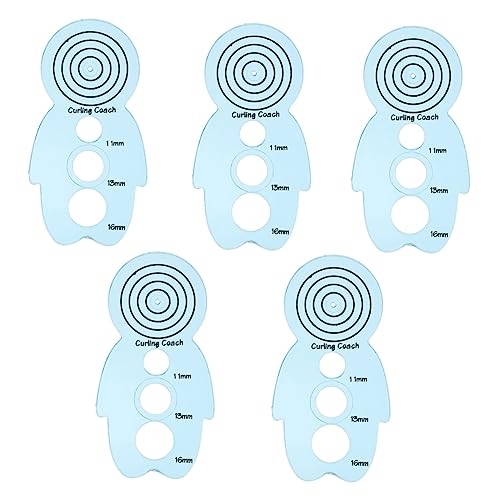 HAWILLOSCH 5Stücke Papier Quilling DIY Curling Trainer für Basteln Ergonomisches Design Robustes Kunststoffmaterial für Anfänger und Fortgeschrittene von HAWILLOSCH