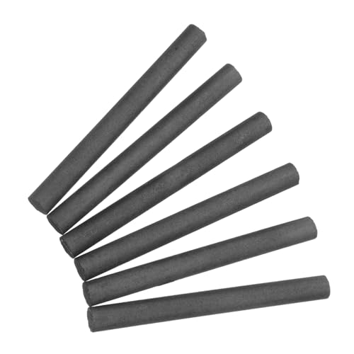 HAWILLOSCH 6st Graphitelektroden-kohlenstoffstab Graphit-rührstäbchen Professionelle Graphitelektroden Metallurgie-elektrodenstab Graphit-elektrodenstab Schmelzstab Dark Grey Wiederverwendbar von HAWILLOSCH