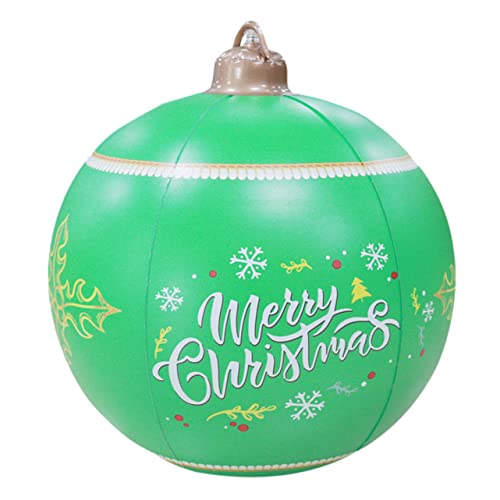 HAWILLOSCH Aufblasbare Weihnachtskugel Dekoration Für Den Außenbereich Ornament Garten Übergroße Kugel Groß Dekorative Form Für Den Außenbereich Aufblasbare Weihnachtskugeln Rund von HAWILLOSCH