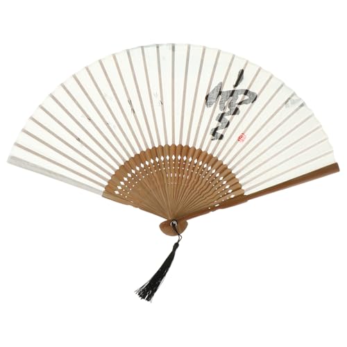 HAWILLOSCH Baumwoll- und Leinenlüfter Bambus-Fans handgehalten -Handheld japanischer handfächer faltbar Handheld faltbar Handheld faltbarer Lüfter Bambus - von HAWILLOSCH