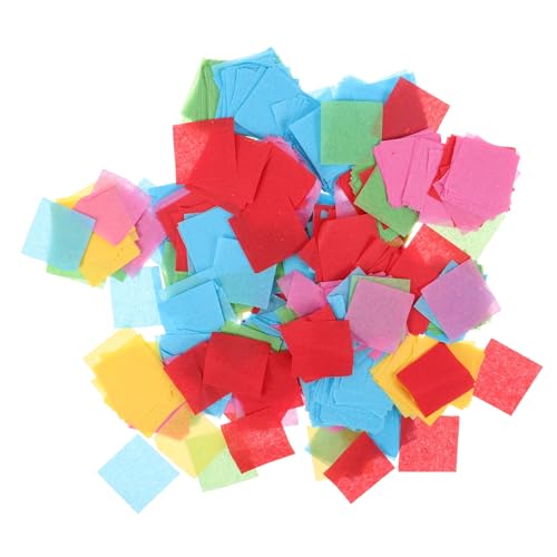 HAWILLOSCH Buntes Konfetti Papier Party Dekoration DIY Bastelpapier für Geschenkverpackung Tischdeko Hochzeit Geburtstag Sicher und Einfach Verwendbar von HAWILLOSCH