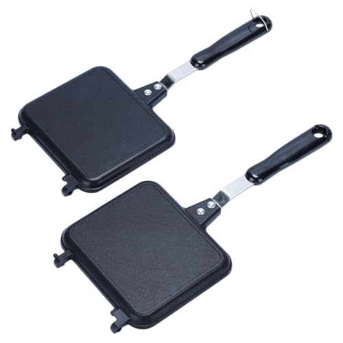 HAWILLOSCH Doppelseitige Sandwich Bratpfanne Antihaft Toastpfanne für Gas und Induktion mit Aufhängegriff Leicht zu Reinigen für Outdoor und Heimküche Geeignet HAWILLOSCH Doppelseitige Sandwich Bratpfanne Antihaft Toastpfanne für Gas und Induktion mit Aufhängegriff Leicht zu Reinigen für Outdoor und Heimküche Geeignet von HAWILLOSCH