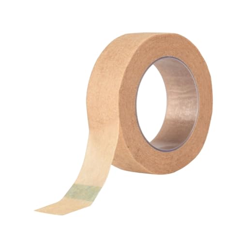 HAWILLOSCH Eyelash Beauty Paper Tape für Tattoo Übung Atmungsaktives Leicht Abreißbares Fixierpapier Hautnahes Komfortables Tattoo Zubehör Braun für Kosmetikstudio und Persönliche Anwendung von HAWILLOSCH