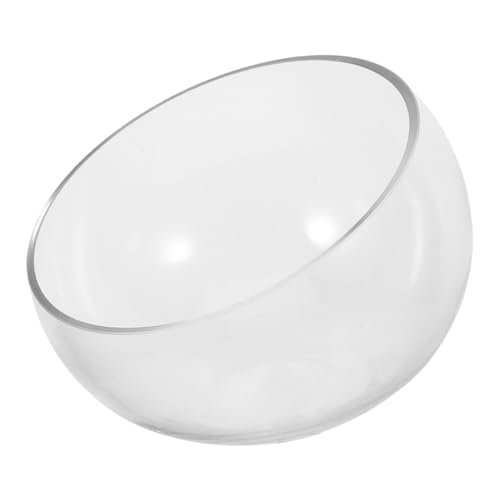 HAWILLOSCH Halb Runde Glasblütentopf Für Sukkulenten Hydroponische Pflanze Vase Clear Blumenbehälter Transparentes Glas Pflanzer Für Windowsiebly -Schreibtisch Nach Hause von HAWILLOSCH
