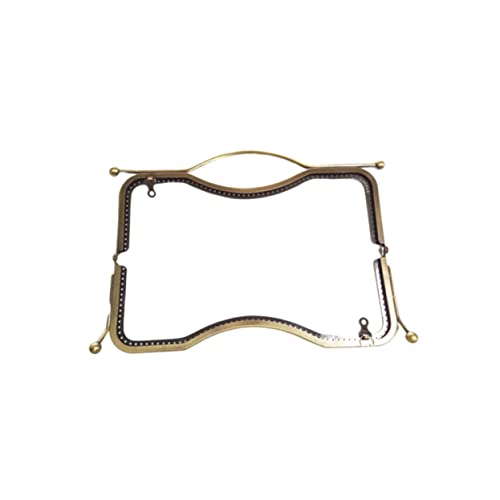 HAWILLOSCH Geldbörsenrahmen Aus Eisen Mit Lippenform Und Dekorativem Schloss Für Taschenherstellung DIY-Handwerk Bronze von HAWILLOSCH