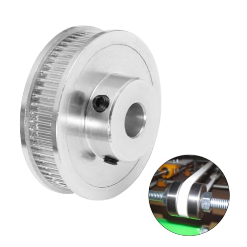 HAWILLOSCH Hochpräzise Aluminiumlegierung Zähne Zahnriemenscheibe Bohrung für Drucker Aluminium Riemenscheibe Synchronrad Cnc Zubehör bf Silber von HAWILLOSCH