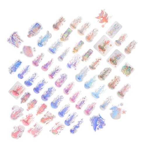 HAWILLOSCH Holographic Jellyfish Aufkleber Selbstklebende Dekorative Sticker für Scrapbooking Tagebücher Diy Projekte für Erwachsene HAWILLOSCH Holographic Jellyfish Aufkleber Selbstklebende Dekorative Sticker für Scrapbooking Tagebücher Diy Projekte für Erwachsene von HAWILLOSCH