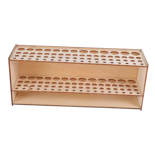 HAWILLOSCH Holz Pinselhalter Stifthalter Für Künstler Malzubehör Marker Organizer Werkzeug Aufbewahrungsständer Malständer Schreibtisch Reagenzglasständer Tintenflaschenständer HAWILLOSCH Holz Pinselhalter Stifthalter Für Künstler Malzubehör Marker Organizer Werkzeug Aufbewahrungsständer Malständer Schreibtisch Reagenzglasständer Tintenflaschenständer von HAWILLOSCH