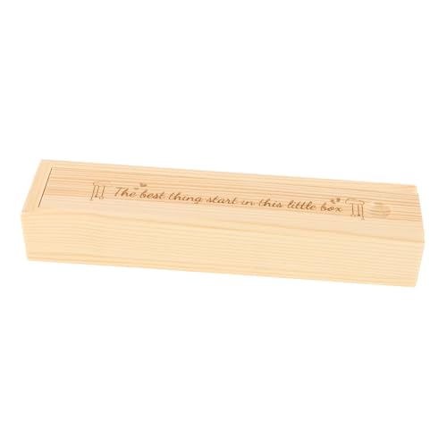HAWILLOSCH Holz Schwangerschaftstest Aufbewahrungsbox mit Deckel Erinnerungsbox für Neugeborene Schwangerschaftsankündigung und Aufbewahrung Wertvoller von HAWILLOSCH