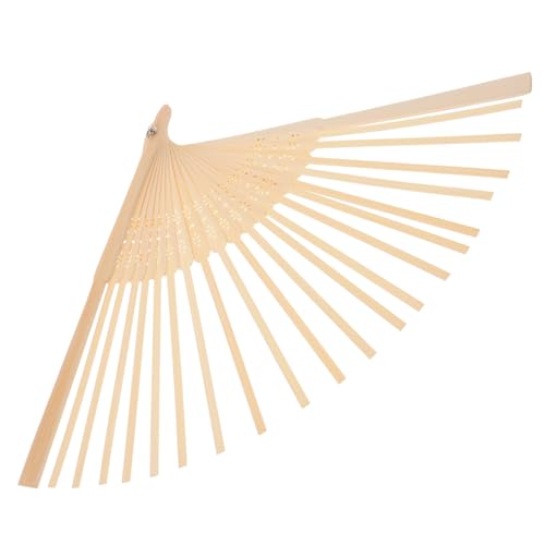 HAWILLOSCH Japanischer Fächerrahmen Bausatz Klappbarer Hand-Rave-fanrahmen Bastelmaterial Hand-fanrahmen von HAWILLOSCH