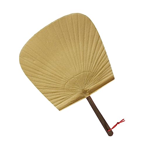 HAWILLOSCH Handgefertigter Japanischer Bambusfächer Klassischer Fächer Aus Kunstpapier Dekorativer Rundfächer Handlicher Fächer Für Alltag Und DIY von HAWILLOSCH