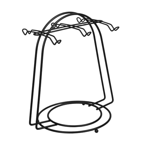 HAWILLOSCH Metall Kaffeetassen Display Rack mit Haken und Untertassenhalter Stabiler Runder Sockel Platzsparender Schwarz Lackierter Becherständer für Küche Büro und Wohnzimmer HAWILLOSCH Metall Kaffeetassen Display Rack mit Haken und Untertassenhalter Stabiler Runder Sockel Platzsparender Schwarz Lackierter Becherständer für Küche Büro und Wohnzimmer von HAWILLOSCH