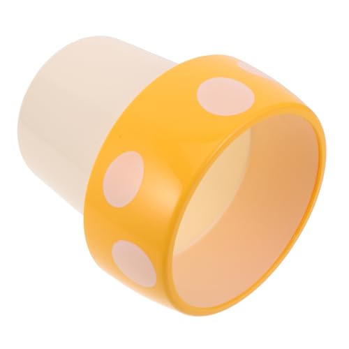 HAWILLOSCH Mushroom Desktop Trash Can ohne Deckel Multifunktionaler Mini Abfalleimer und Stifthalter Süßer Schreibtisch Organizer als Makeup Pinselhalter und Sukkulentenpflanzer für Büro von HAWILLOSCH