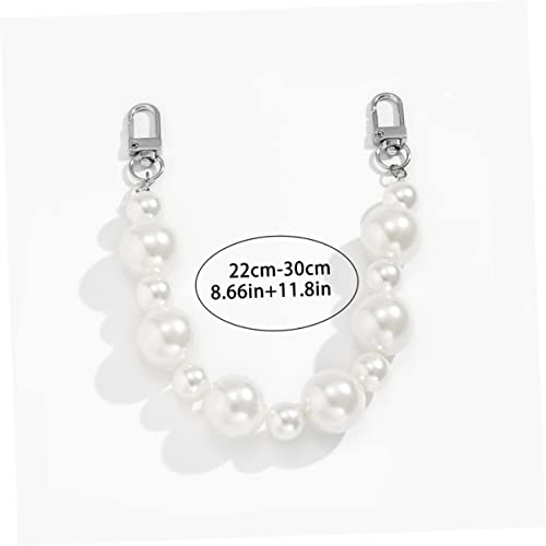HAWILLOSCH Pearl Chain Taschengurt Damen Elegant Abnehmbar Modisch DIY Ersatzriemen für Handtasche und Abendtasche Silberfarben Einfache Montage HAWILLOSCH Pearl Chain Taschengurt Damen Elegant Abnehmbar Modisch DIY Ersatzriemen für Handtasche und Abendtasche Silberfarben Einfache Montage von HAWILLOSCH