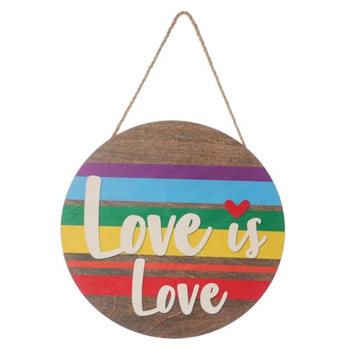 HAWILLOSCH Regenbogen Dekoration Türschild Pride Monat Haustür Wandbehang Fenster Kamin Dekor Einkaufszentrum Garten Bar Club Party Geschenk von HAWILLOSCH