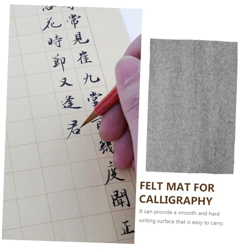 HAWILLOSCH Schreibtischunterlage aus Hochwertigem Wollfilz Rutschfest und Robust für Kalligraphie Malerei und Schüler Praktische Schreibunterlage für Büro und Zuhause von HAWILLOSCH