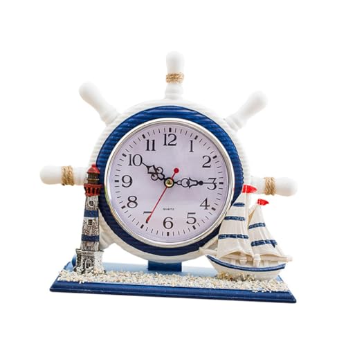 HAWILLOSCH Segelboot-Uhr Im Maritimen Stil Dekorative Wanduhr Für Wohnzimmer Handgefertigte Tischuhr Mit Ozeanornamenten HAWILLOSCH Segelboot-Uhr Im Maritimen Stil Dekorative Wanduhr Für Wohnzimmer Handgefertigte Tischuhr Mit Ozeanornamenten von HAWILLOSCH