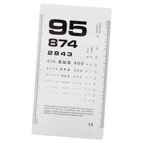 HAWILLOSCH Sichttafel Für Wand Doppelseitige Test-sichttafel-design Klar Und Einfach Zu Lesen Für Sehtests von HAWILLOSCH