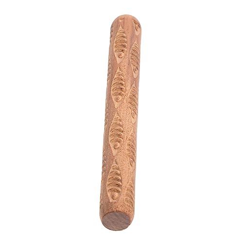 HAWILLOSCH Texturwalze für Holz Tondruckrolle für Knetzubehör für Töpferei Langlebiges und Sicheres Handwerksdruckwerkzeug für DIY Projekte und von HAWILLOSCH