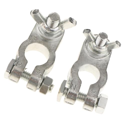 HAWILLOSCH Universeller Autobatterie Batterieklemmen Metallanschlüssen Korrosionsbeständig Langlebig Einfache Montage Passend für Positive und Negative Pole Zuverlässiger Batterieanschluss HAWILLOSCH Universeller Autobatterie Batterieklemmen Metallanschlüssen Korrosionsbeständig Langlebig Einfache Montage Passend für Positive und Negative Pole Zuverlässiger Batterieanschluss von HAWILLOSCH